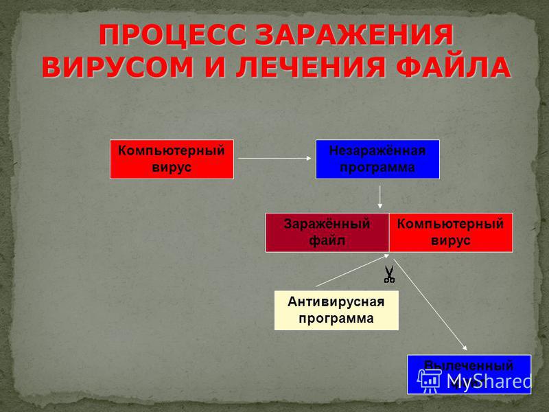 Восстановление файла зараженного вирусом. Процесс заражения. Процесс инфицирования вирусом. Процесс заражения вирусом и лечение файла. Как происходит процесс заражения.