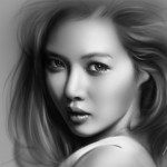 Pretty and Cute Hyuna Painting