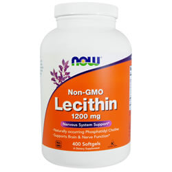 Now Foods, Non-GMO Lecithin, 1200 mg, 400 Softgels