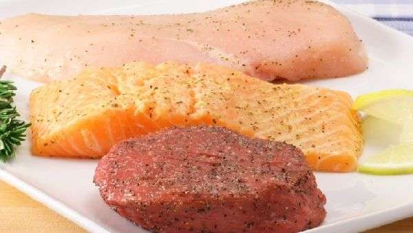 жирные виды мяса и рыбы
